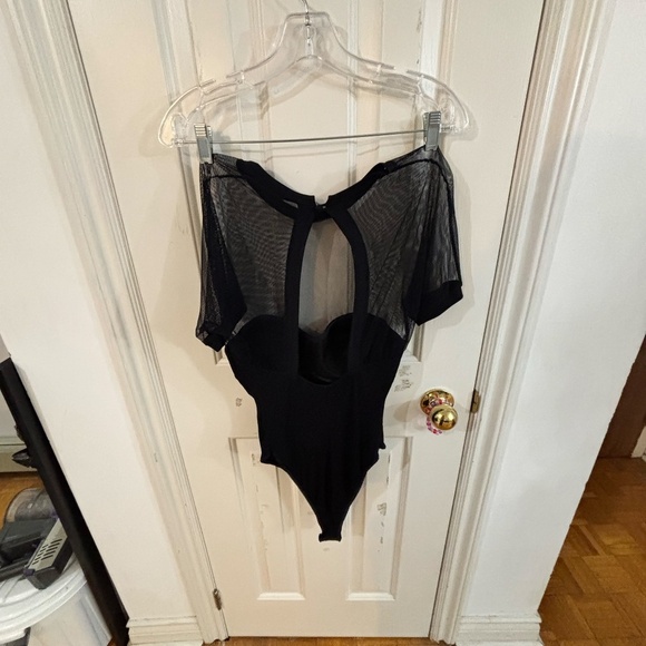 Vintage 80s/90s mesh and ribbed bodysuit corset style - Picture 11 of 13